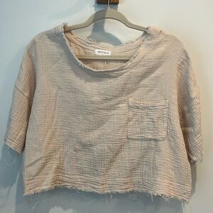 Vestique Linen Crop Top